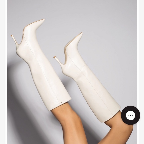Larroude Cream Heeled Boots Knee-High Stiletto
NWT - Picture 6 of 7